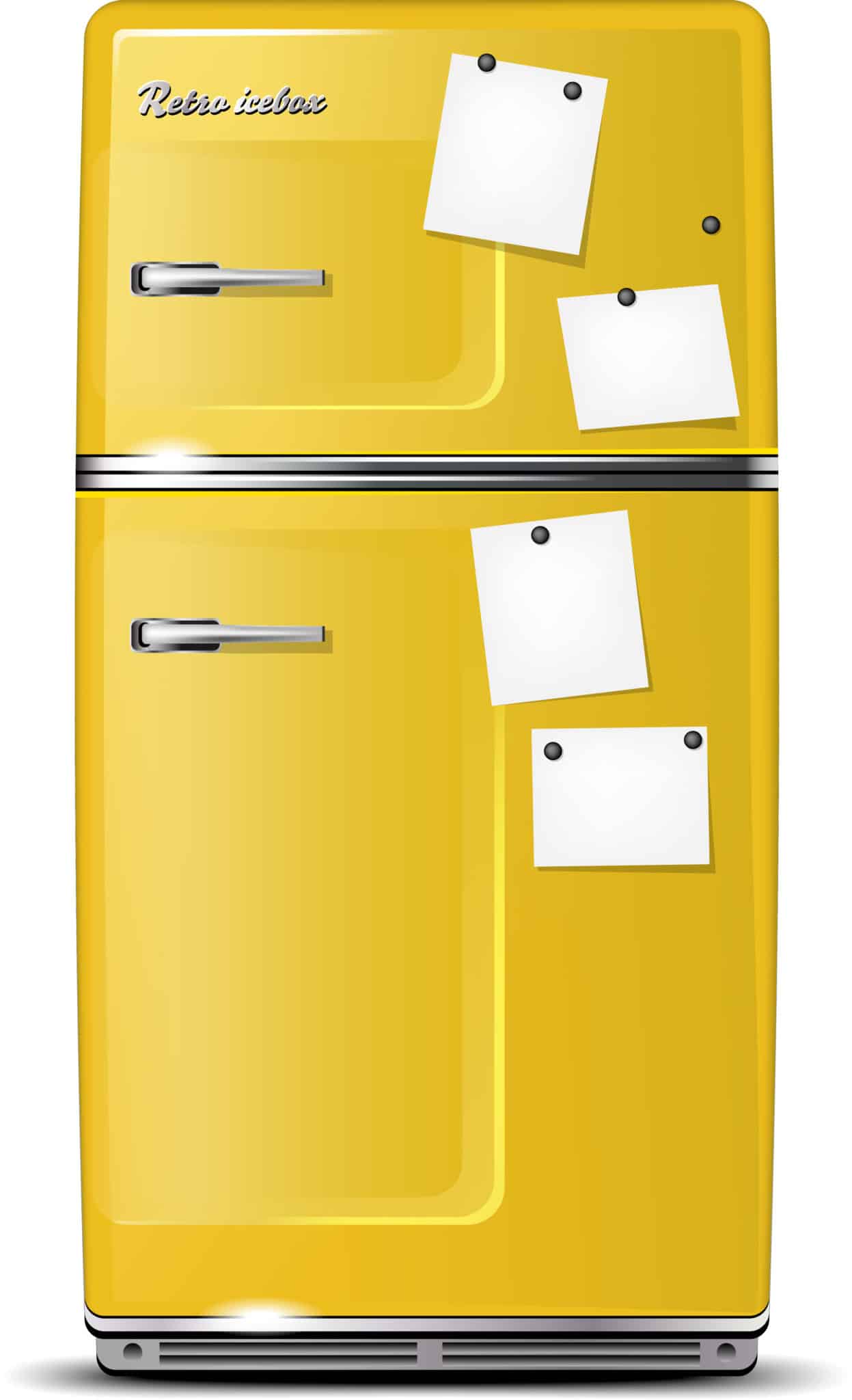 refrigerator yellow
